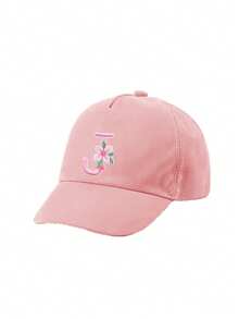 1pc Kids' 26 Letter Embroidered Baseball Cap, Letter Design Style Girls' Korean Version Sun Hat, 1-3 Years Old - Pink - View 10