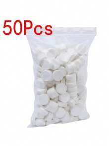 Disposable Compressed Towel, Portable Travel Mini Compressed Towel, Suitable For Outdoor Travel, Barbecue, Camping - White - View 1