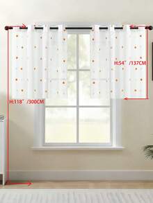Bộ 1/2 rèm voan thêu cổ điển châu Âu, màu trắng trong suốt, thích hợp cho phòng ngủ, ban công, phòng khách. Rèm cửa sang trọng, rèm ren trắng thanh lịch với họa tiết thêu lá tinh tế, rèm polyester cản sáng cho phòng khách, phòng ngủ, văn phòng và nhiều nơi khác - Có thể giặt máy, rèm trang trí phòng ngủ. - Nhiều màu - Xem 25