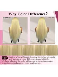 13x6 13x4 5x5HD 蕾丝前假发，真人混纺发丝，200密度，直发，预先拔毛，无胶，自然黑色蕾丝前假发，女士佩戴方便，无需胶水 - S613 - 查看 11