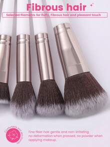 34件套化妆工具套装，包含：18支化妆刷套装+1个发圈+2个手碗带+3个迷你气垫粉扑+3个三角粉扑+3个化妆海绵+3个迷你化妆海绵+1个睫毛夹，一应俱全，新手友好 | 方便携带，送礼佳品 | 新手/女性的完美之选 - 彩色 - 查看 3