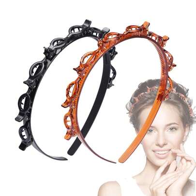 Bộ 2/6/8 kẹp tóc dễ thương, băng đô thời trang đa năng, phụ kiện tóc nữ, trang trí tóc tối giản, băng đô cài tóc.