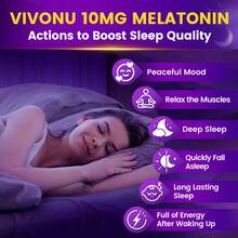 VIVONU 9-In-1 Melatonin Gummies 10mg, Natural Herbal Sleep Aids For Adults, Sleep Gummies With Magnesium Glycinate, Valerian Root, L-Theanine And Vitamin B6, Etc, 45 Days Supply, Non GMO, Berry Flavored - 1 bottle - 查看 2