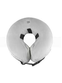 Soft Inflatable Pet Recovery Collar, Small/Medium/Large Pet Anti-Lick Healing Collar - Light Grey - View 5