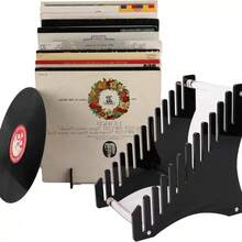 Acrylic Floating Vinyl Record Display Shelf, Showcase Your Vinyl Records At Home Or Office - Multicolor - View 5