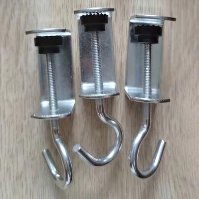 1 Móc treo có thể điều chỉnh, Móc kẹp không cần đinh gắn vào cạnh bàn, Móc treo túi văn phòng, Móc treo bàn di động, Thích hợp cho bàn làm việc, bàn ăn, Đã bán 1.236 chiếc, Đánh giá 4.3 trên 5 sao