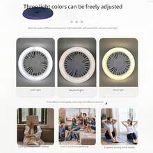 1pc LED Camping Fan Light, Supports USB Charging, Built-In 1800mAh Lithium Battery Powered, Comes With Hook, Suitable For Tent, Car, Outdoor Travel And Bedroom, Has Lighting And Fan Modes - Fan + Lighting - View 11