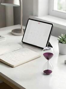 1pc 5/10 Minute Timer, Made Of Clear Glass, Available In Multiple Sand Colors. Suitable For Timing Entertainment Activities And Party Games, Also Can Be Used As A Fashionable Desktop Decor Placed In Living Room, Bedroom, Study Or Office. - Multicolor - View 9