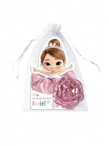 Brodark Bộ 10 chiếc băng đô cài tóc màu hồng kiểu ballet, quà tặng sinh nhật, quà tặng ngày Valentine cho bạn thân, tiệc theo chủ đề cho bé gái, tân gia, tiệc độc thân, tiệc ngủ, kèm túi quà màu trắng, quà tặng sáng tạo và vui nhộn. - dây buộc tóc + gương - Xem 5