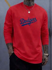 Nueva camiseta de moda para chicas de primavera y verano. Camiseta de manga larga de gran tamaño de Trenfashion Unisex con estampado del logotipo de los Dodgers de Los Ángeles, camiseta casual de cuello redondo para fanáticos del béisbol, corte holgado y relajado, camiseta con hombros caídos, camiseta para el día del juego de los Dodgers, camiseta gráfica de gran tamaño de los Dodgers, camiseta 100% algodón con estampado digital, estilo béisbol, camisa casual para hombre, diseño deportivo para el verano, ropa urbana, camisetas de manga larga unisex para fanáticos del béisbol. - Blanco - Ver 7