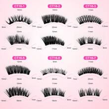 2对磁性假睫毛，磁吸定位，可重复使用，妆效自然，无需胶水，柔软易戴易卸 - 查看 11