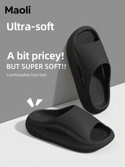  MAOLI 男士露趾厚底拖鞋，休闲运动风镂空设计情侣夏季新款凉鞋，居家卧室日常穿着拖鞋，EVA防滑耐磨，增高3厘米，多种颜色可选，女士夏季拖鞋