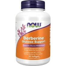 Now Foods Supplements, Berberine Glucose Support, Combined With MCT Oil For Optimal Berberine Absorption, 90 Softgels - mặc định - Xem 1