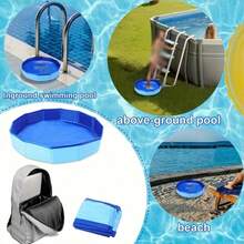 Foldable Portable Foot Bath Tub, Made Of Durable PVC Material, Collapsible For Easy Storage And Carrying, Suitable For Home And Outdoor Use, Can Be Placed At Swimming Pool Entrance - A - View 9