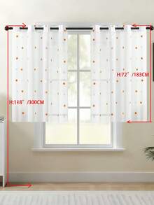 Bộ 1/2 rèm voan thêu cổ điển châu Âu, màu trắng trong suốt, thích hợp cho phòng ngủ, ban công, phòng khách. Rèm cửa sang trọng, rèm ren trắng thanh lịch với họa tiết thêu lá tinh tế, rèm polyester cản sáng cho phòng khách, phòng ngủ, văn phòng và nhiều nơi khác - Có thể giặt máy, rèm trang trí phòng ngủ. - Nhiều màu - Xem 39