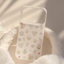 Ốp điện thoại họa tiết hoa Kavenfort, phù hợp với 17 Pro Max, 16, 15, 13, 12. Đẹp, độc đáo, ngọt ngào, nữ tính, tươi mới, cá tính, phong cách . - trắng - Xem 7