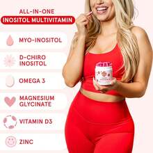 Inositol Multivitamin – Myo-Inositol & D-Chiro 40:1 Blend, Omega-3, Vitamin D3, Magnesium, Zinc – Supports Women's Health, Mood, Energy, Supplement – 30 SVG - 其他的 - 查看 2