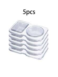 5个/10个/20个装双层调味盒，塑料零食盒，可重复使用零食盒，2个调味盒，带盖零食包装盒，酱料盒调味盒 - 彩色 - 查看 14