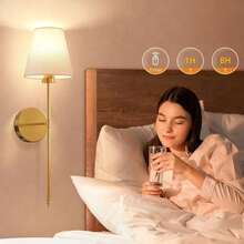 2PCS Remote-Controlled Wall Lamp With Charging (Includes Rechargeable RGB Bulb), Camera Light, Living Room Lighting, Bedside Lamp, Ceiling Light, String Lights, Decorative Fixtures, Night Light, Room Decor, Wall Decor, Christmas Home Decor (1800mAh) - RGB-15 Color Light - View 6