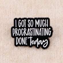 Ghim cài áo/huy hiệu tráng men in câu nói "Chỉ là một cô gái đang xây dựng đế chế của mình" dành cho ba lô, phụ kiện quần áo, trang sức thời trang, quà tặng. - màu đen - Xem 8