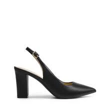 Escarpins pour femmes - Noir-PU - Voir 8