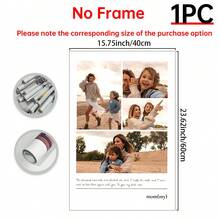 1 Stück personalisiertes Fotocollagen-Poster für Mutter, personalisiertes Muttertagsgeschenk, Geburtstagsgeschenk, Weihnachtsgeschenk für Mutter, personalisierte bedruckte Wandkunst für Mutter, Muttertagsgeschenk, Geschenk mit Rahmen - Verschiedenfarbig - Übersicht 14