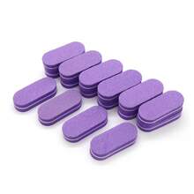 JEARLYU Bộ 10/20/50/100 miếng dũa móng tay mini hai mặt, độ nhám thô và mịn, dụng cụ chăm sóc móng tay, dụng cụ tẩy móng tay cầm tay dùng tại nhà. - Nhiều màu - Xem 10