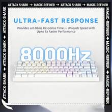 ATTACK SHARK R82HE 75% Mechanical Keyboard | 8K Polling Rate 0.08ms Latency | RGB HIFI Sound Effect For E-Sports Gaming - View 1