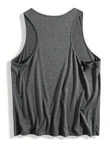 FNI Fusion Women's Casual Rainbow Printed Tank Top, Suitable For Summer Back To SchoolPlus Size Women Sleeveless Spring Tops Loose Comfy Vacation Outfits - 深灰色2 - 查看 2