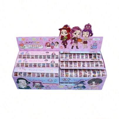 Hasbro 10张/盒 K-Pop 女巫狩猎队装饰和纸胶带套装，可爱创意 K-Pop 周边 PET 和纸胶带贴纸