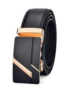 Thắt lưng khóa tự động hiện đại dành cho nam, thắt lưng hợp kim thời trang, thắt lưng công sở thường ngày. - Ruy băng hai màu - Xem 15