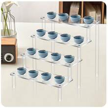 1pc Acrylic Valentine's Day Party Dessert Display Stand, Cake Display Stand, Blind Box Model Stand, Transparent Stair Stand, Storage Rack, Doll Jewelry Display Storage Rack - Multicolor - View 11