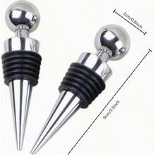 Nút đậy chai rượu bằng silicon tái sử dụng, chống rò rỉ, giữ rượu tươi ngon, đáp ứng các yêu cầu bảo quản rượu, nút đậy chống rò rỉ, nút đậy đơn giản, độ kín tốt, chất liệu bền, nút đậy silicon, hút chân không, nắp đậy kín chai, thích hợp cho người yêu rượu và chủ nhà tổ chức tiệc. - Nhiều màu - Xem 4