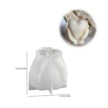 1 pièce Moule en résine DIY, moule décoratif en forme de cœur convenant à la fabrication de résine époxy, plâtre, bougies, produits d'aromathérapie, décoration d'intérieur, centre de table de mariage, moule en silicone - Tenir un cœur - Voir 8