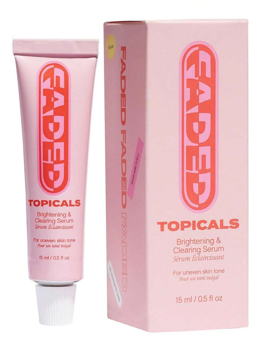 局部亮白净颜精华液 | 蕴含曲酸和烟酰胺 | 经皮肤科医生测试，纯素，无动物实验 (0.5 液盎司)