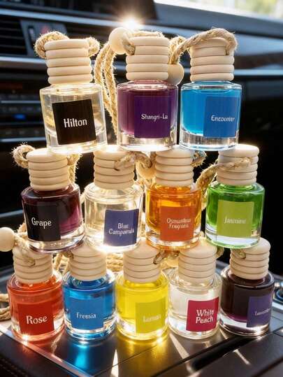 车载空气清新剂挂式香薰，清洁香氛，适用于圣诞节、周年纪念日、除臭、空气清新、精油扩散器、汽车配件、除臭剂，适用于汽车和家居