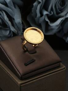 Women's Stainless Steel Gold Ring, Middle Eastern Lucky Totem, Turkish Coin Ring - Gold - View 7