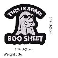 Miếng vá ủi DIY - Huy hiệu thêu hình ma quỷ, thích hợp cho áo khoác, ba lô, may vá và trang trí. - Phiên bản ủi - Xem 7