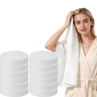 [5/10-PCS]Travel & Hiking Extra-Large Disposable Compressed Bath Towels,Disposable Bath Towels For Travel - , No Rinse, Quick-Dry, Hygienic & Space-Saving For Camping, Gym & Hotel Use