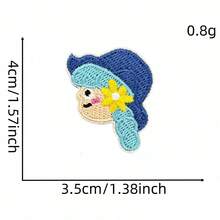 1 miếng vá vải thêu vi tính kiểu Hàn Quốc tự dán nhiệt, hình hoạt hình mini, có thể ủi. - Miếng vá vải hình nhân vật hoạt hình - Xem 7