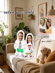 Gối búp bê mini tùy chỉnh - Gối chủ đề bạn gái cá nhân hóa, thích hợp cho Ngày Valentine, Giáng sinh, Halloween - Món quà độc đáo dành cho các cặp đôi, thanh thiếu niên và người lớn từ 14 tuổi trở lên - Có nhiều màu sắc để lựa chọn - Gấp đôi - Xem 6