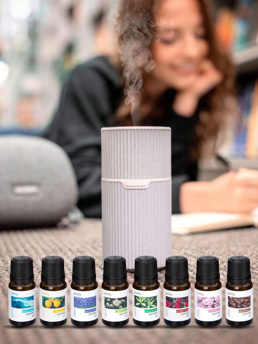 2瓶10毫升薰衣草/香草精油，天然植物精油，适用于家居香薰机、空气净化器、蜡烛、加湿器等，另有玫瑰、檀香、樱花、茉莉、柠檬、香草和海洋之梦等香型可选。 - 多色 - 查看 1