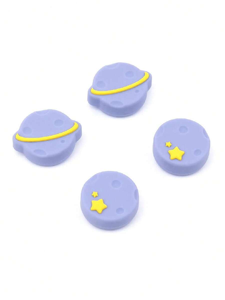 GeekShare 4 chiếc bọc cần điều khiển bằng silicon dễ thương, tương thích với 2 - Xem 1