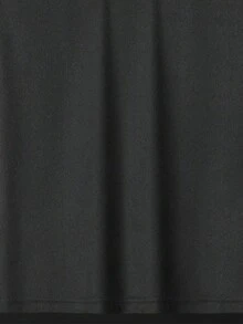 1件男士黑色領口對比色POLO衫，男士T恤，男士POLO，男士短袖，輕商務休閒，可機洗，日常通勤，高爾夫POLO，戶外休閒運動男裝 - 黑色 - 查看 11