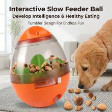 Adjustable Feeding Hole, Maze Design, Gravity Balanced Interactive Pet Slow Feeder Ball, Suitable For Dogs & Cats, Relieves Boredom, Promotes Healthy Eating, Easy Disassembly & Cleaning - Multicolor - View 10