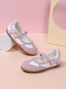 1双春秋新款玛丽珍鞋，透气轻便系带平底鞋 - 粉色 - 查看 5