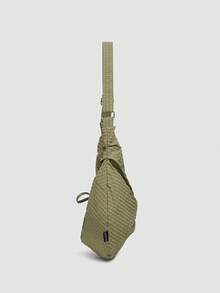 Bolso de hombro y bandolera multifuncional de diseño único y alta calidad con estampado a cuadros y cordón ajustable, estilo dumpling, para uso diario y desplazamientos - Verde - Ver 5