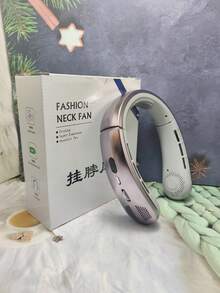 1pc Neck Hanging Fan. 100 Speeds Bladeless Neck Fan. 1200mAh Battery Upgraded Version. Long-Lasting Battery Life, Adjustable Speed. LED Display, Suitable For Students, Office, Outdoor Travel. Perfect Gift, Essential For Holidays - Multicolor - View 13
