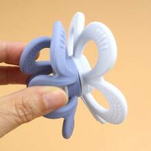 Baby Silicone Flower Teething Toy, Unisex Teether For Newborn & Infant, Rotatable Double-Sided Flower Design, Easy To Grip, Great Gift - 彩色 - 查看 3