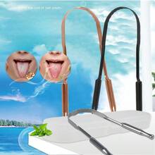 双面深槽舌刮，不锈钢材质，有效去除细菌、食物残渣和舌苔，帮助缓解口臭，改善味觉。使用、清洁和维护方便，适用于日常口腔护理、居家、露营、牙科诊所等场合。是男士、女士、青少年和家庭的必备用品，也是健康爱好者的理想礼物。促进牙龈健康，减少牙菌斑。经久耐用，可重复使用。 - 彩色 - 查看 5